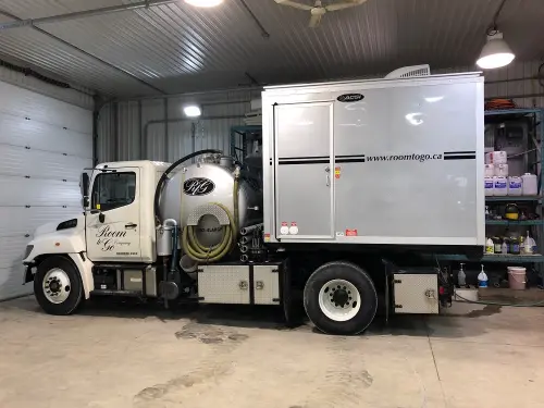 Tilt And Load ADA/Wheelchair Accessible Restroom on truck