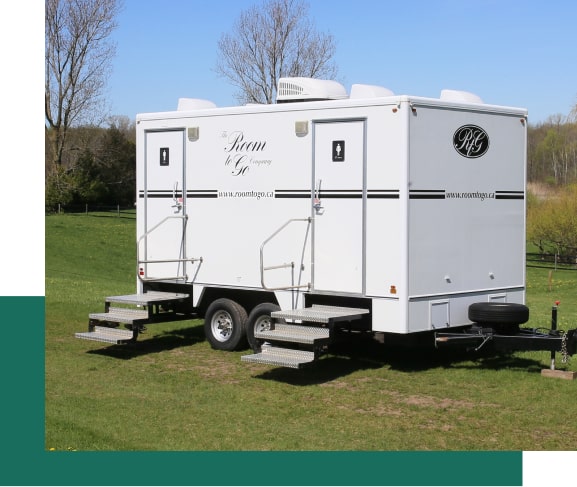 Urban Ladies First with stairs portable washroom